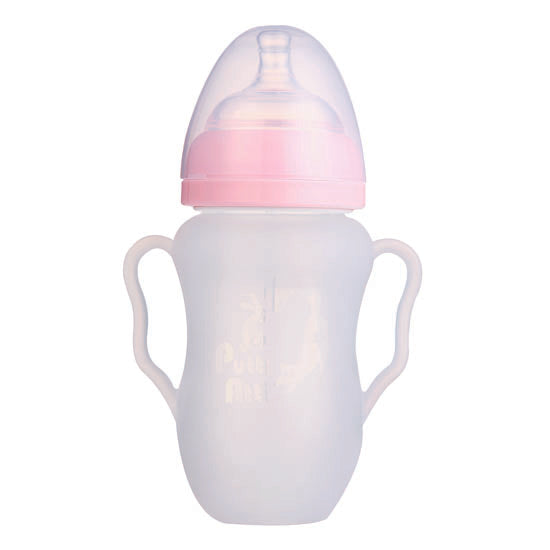 Putti Atti Silicone Baby Bottle with Handle - 8.8oz - Pink Product