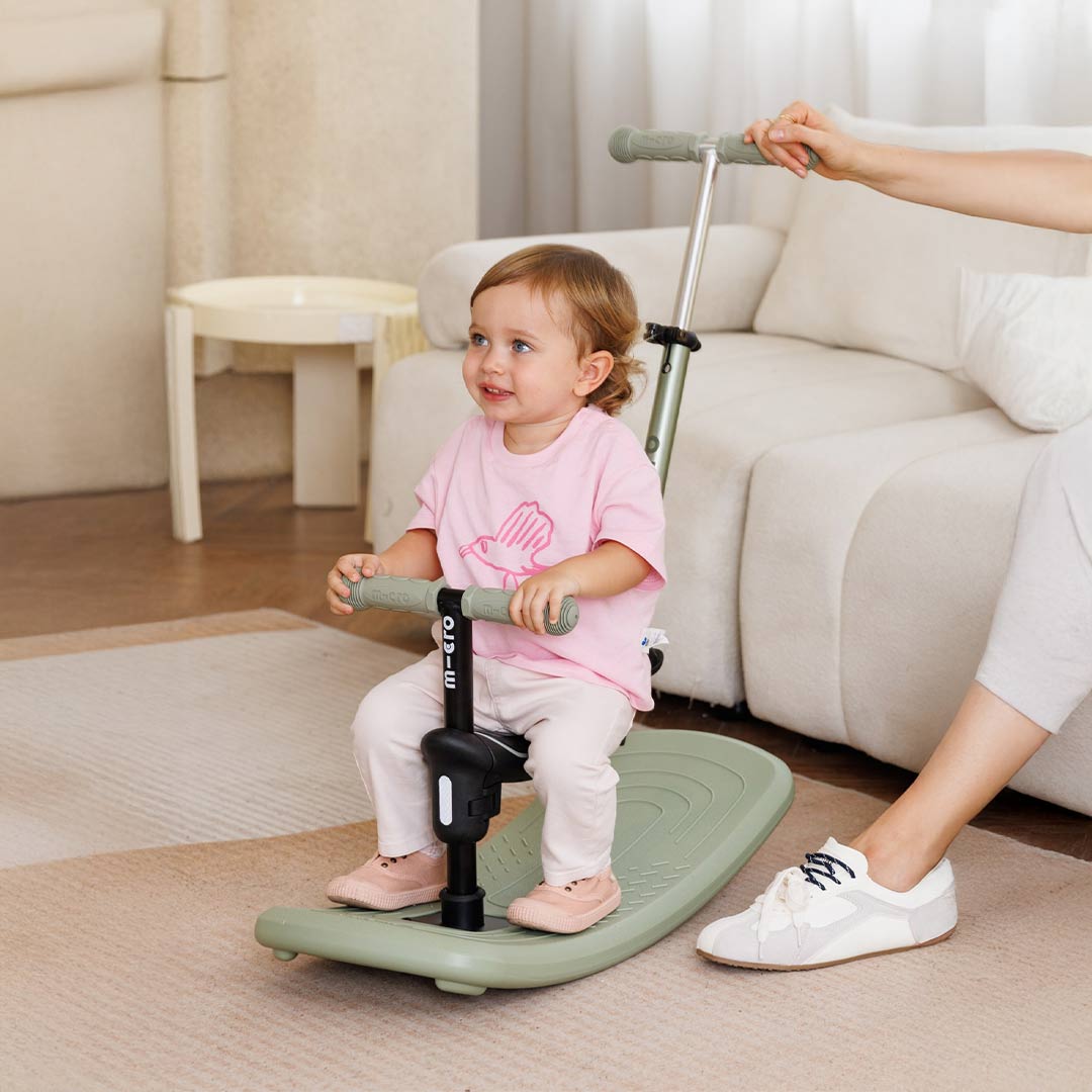 Micro Kickboard Mini Rock & Go LED - Olive Sage