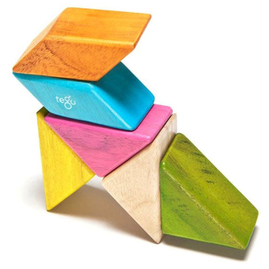 Tegu 6 Piece Pocket Pouch Prism Magnetic Wooden Block Set - Tints_thumb6