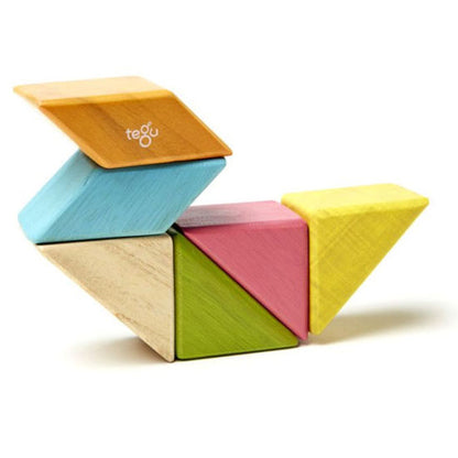 Tegu 6 Piece Pocket Pouch Prism Magnetic Wooden Block Set - Tints_thumb4
