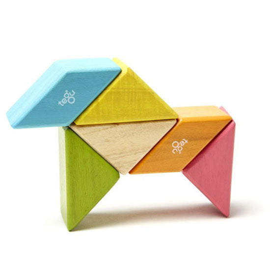Tegu 6 Piece Pocket Pouch Prism Magnetic Wooden Block Set - Tints_thumb3