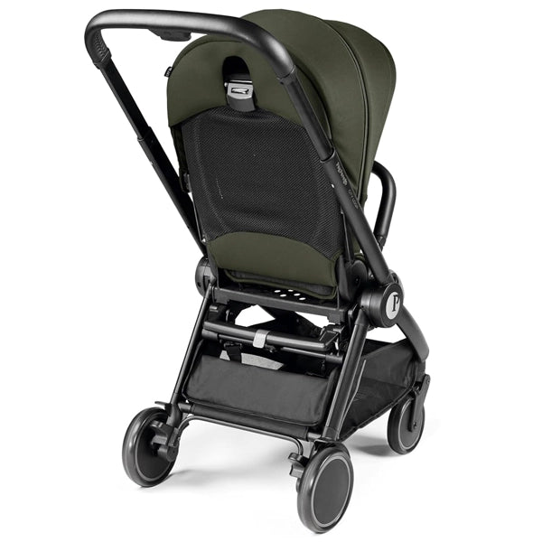 Peg Perego City Loop Stroller Back View Quarter Turn Product Image in Metal