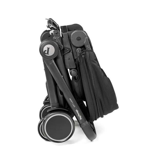 Peg Perego City Loop Stroller Rear Facing Seat in Metal Folded