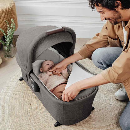 Romer Sera Bassinet for Tura Stroller, Portable Baby Bassinet - Truffle