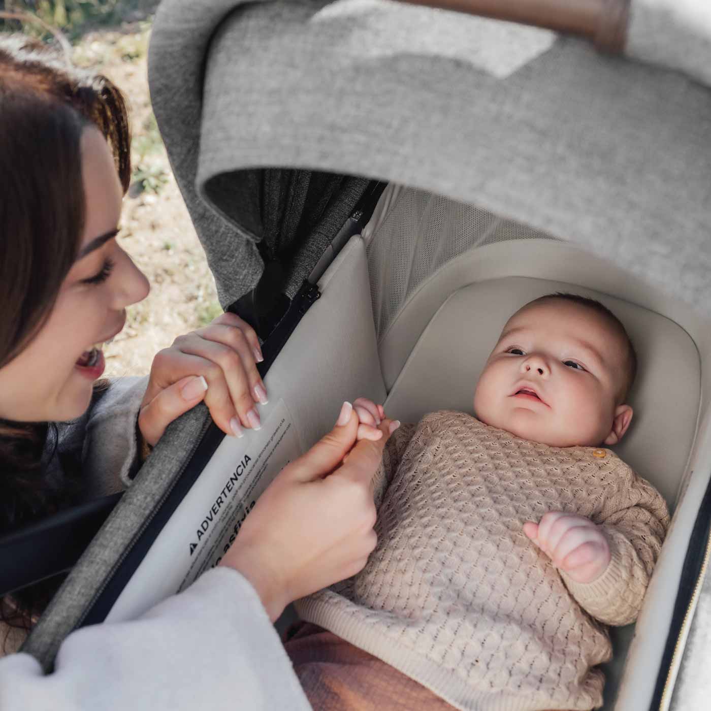 Romer Sera Bassinet for Tura Stroller, Portable Baby Bassinet - Pearl