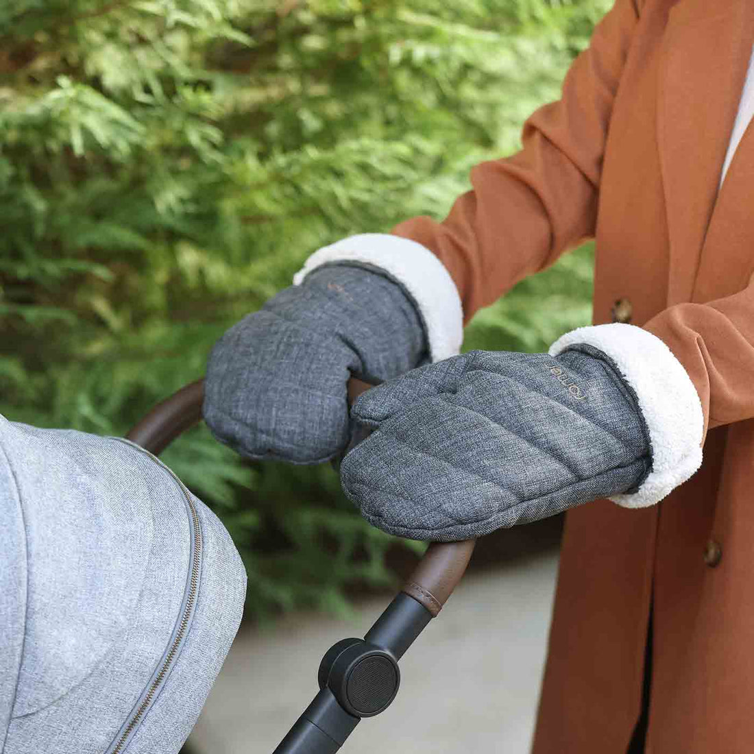 Romer® Winter Kit for Tura™ Stroller, Water-Resistant Footmuff and Mittens, Peppercorn