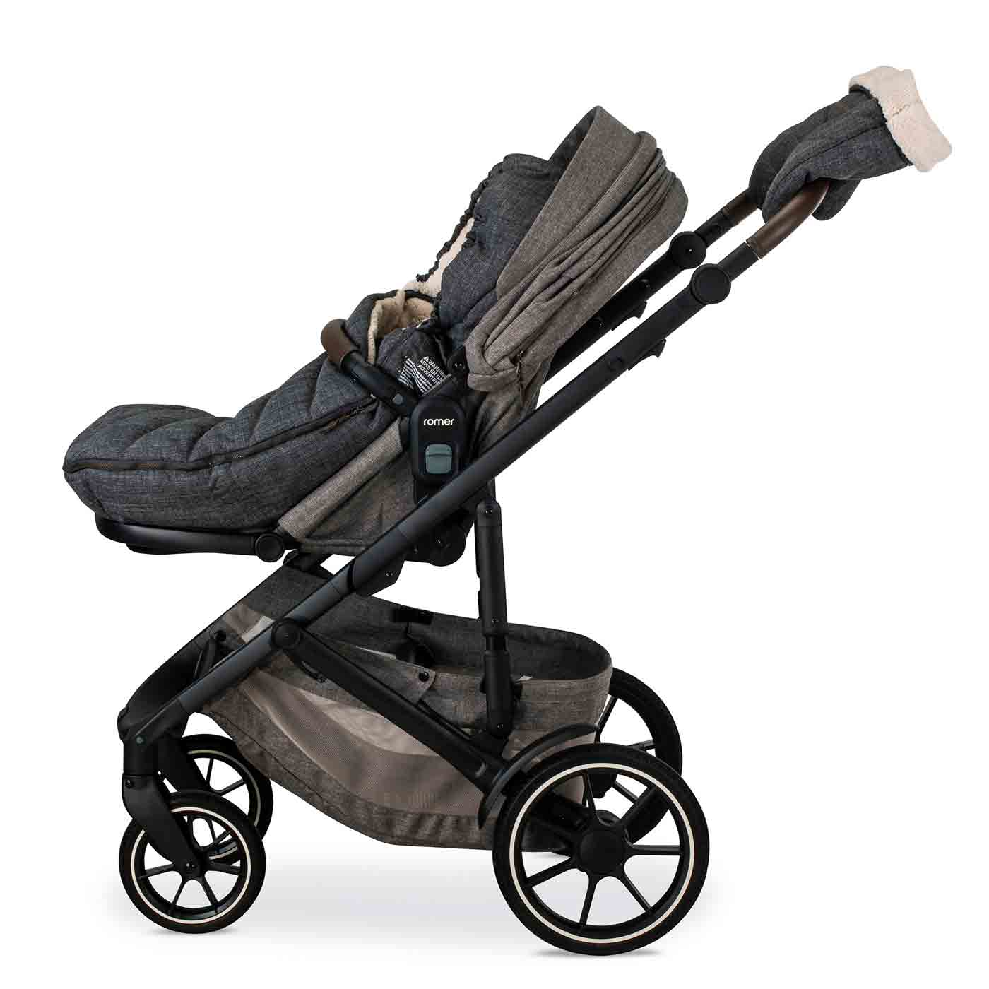 Romer® Winter Kit for Tura™ Stroller, Water-Resistant Footmuff and Mittens, Peppercorn