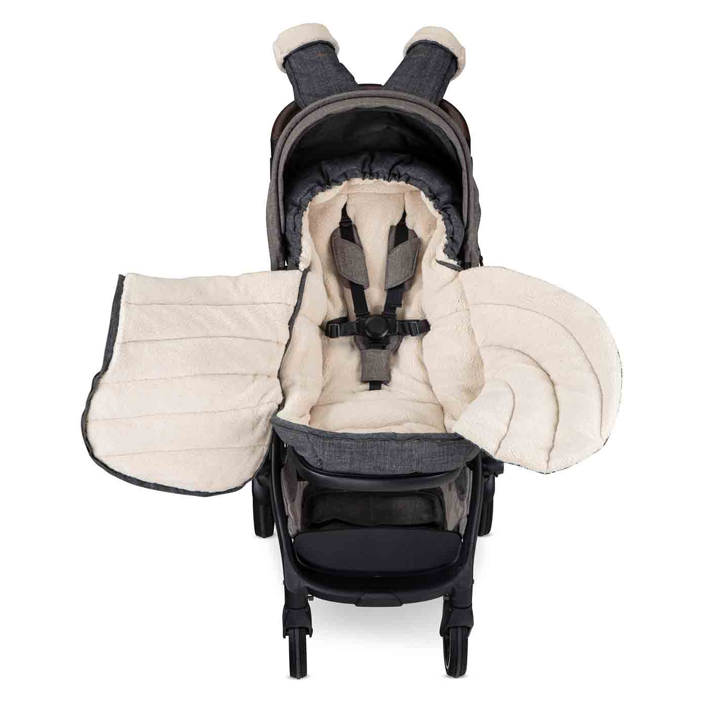 Romer® Winter Kit for Tura™ Stroller, Water-Resistant Footmuff and Mittens, Peppercorn