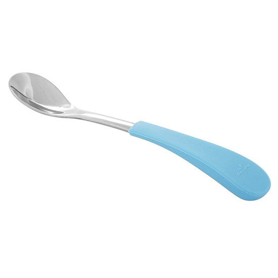 Avanchy Stainless Steel Infant Feeding Spoons (2 Pack) - Blue_thumb1_thumb2