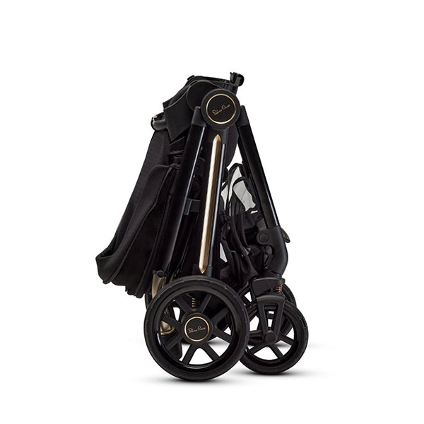 Silver Cross Reef 2 Stroller in Special Edition Espresso Folded Self Standing