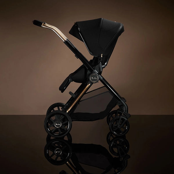 Silver Cross Reef 2 Stroller in Special Edition Espresso Reversible Seat Parent Facing