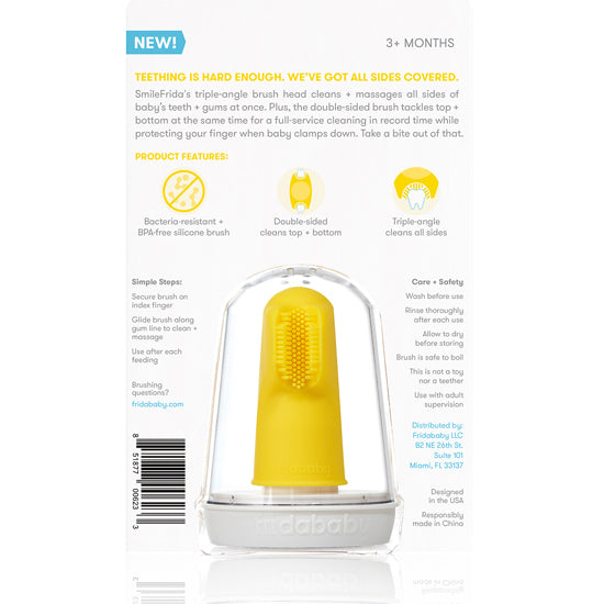 Fridababy SmileFrida the Finger Toothbrush - Yellow_thumb3