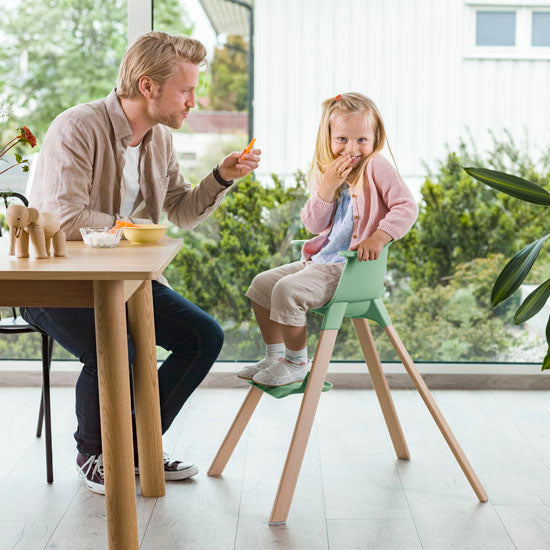 stokke - clikk high chair - sunny coral Stokke Clikk High Chair Glacier Green