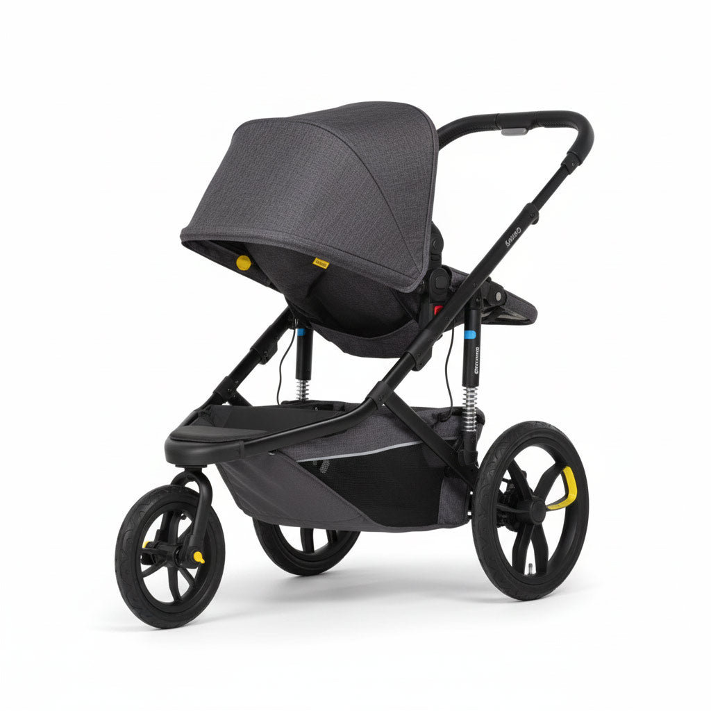 stroller car seat jogger Veer Switch&Jog (Switchback Seat, &Jog Frame) Brown Mica