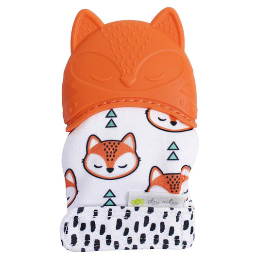 Itzy Ritzy Silicone Teething Mitt  in Fox