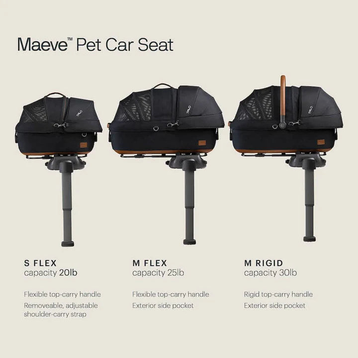 tavo pet car seat and stroller Tavo Maeve Pet Car Seat, Small Flex - Sable