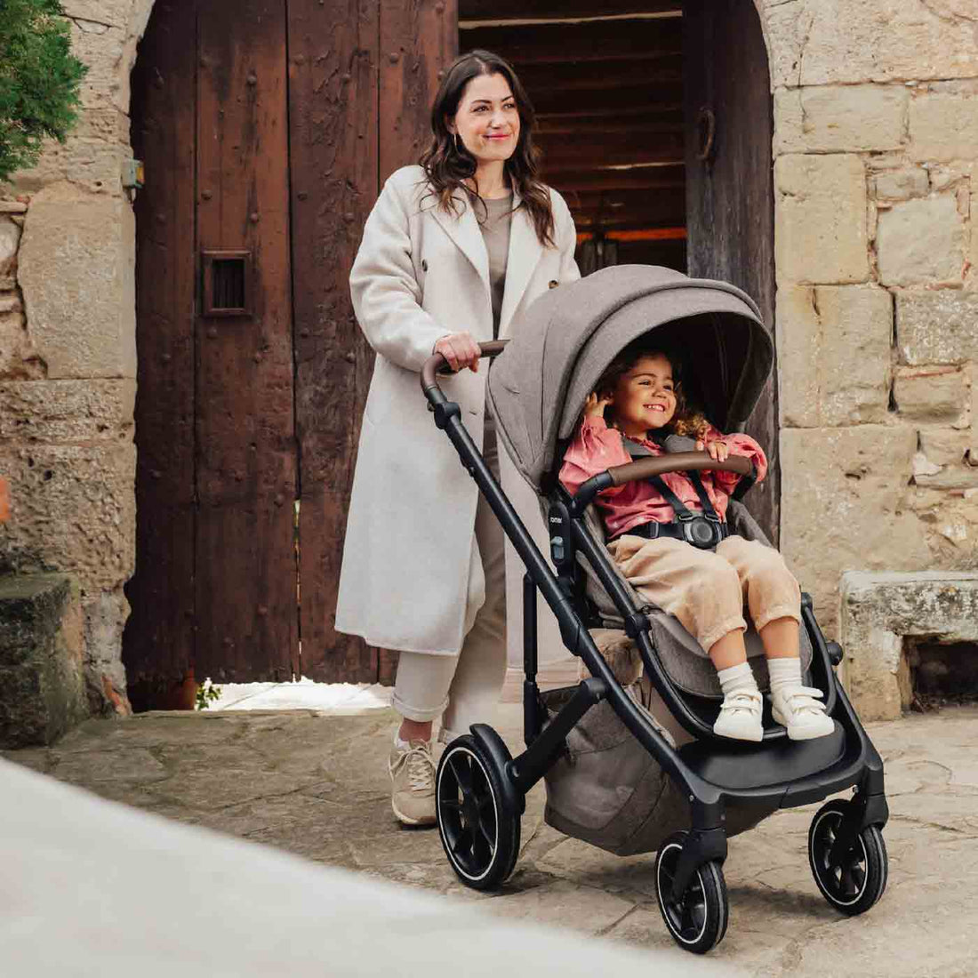 Romer Tura Stroller, Portable Toddler and Baby Stroller - Truffle