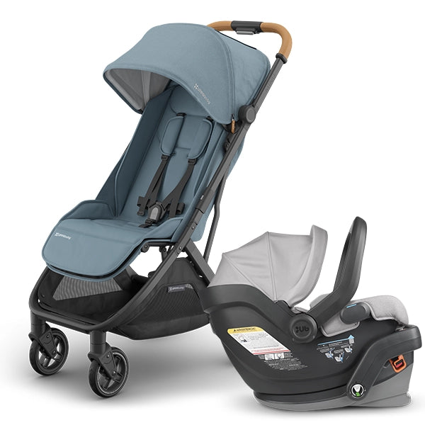 UPPAbaby Minu V3 in Dillan with Mesa V2 in Savannah Travel System