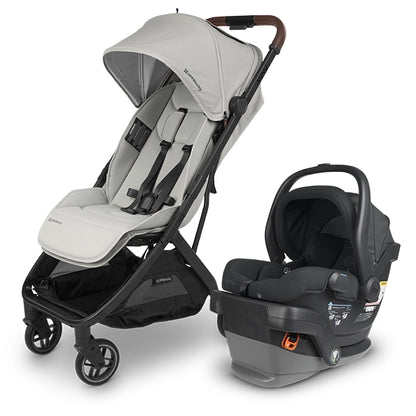 UPPAbaby Minu V3 in Savannah with Mesa V2 in Jake Travel System