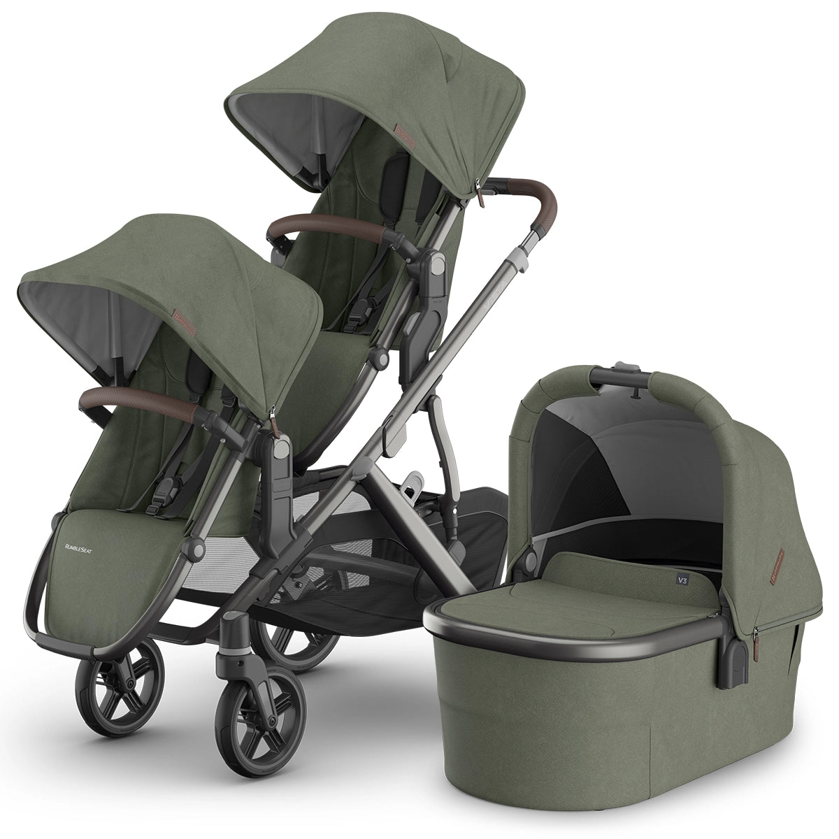 UPPAbaby Vista V3 Double Stroller + Bassinet