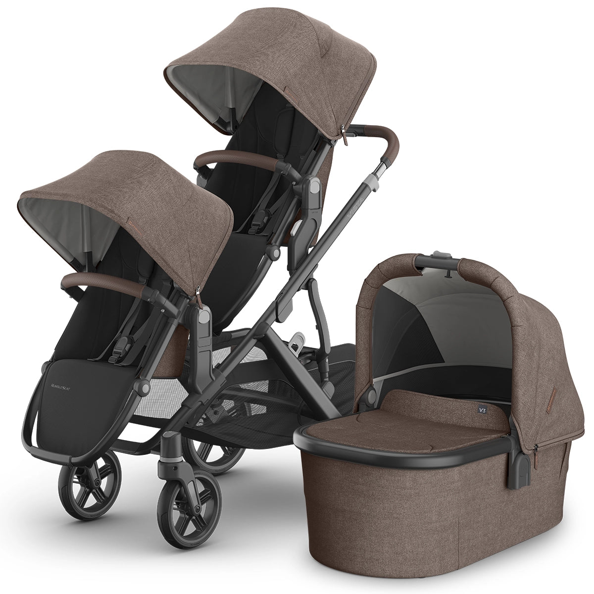 UPPAbaby Vista V3 Double Stroller + Bassinet