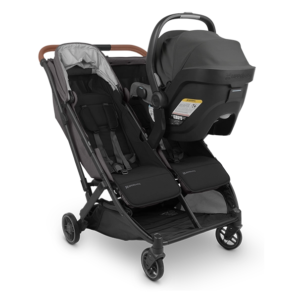 Uppababy Minu Duo Side-by-Side Compact Double Stroller in Jake with ICS