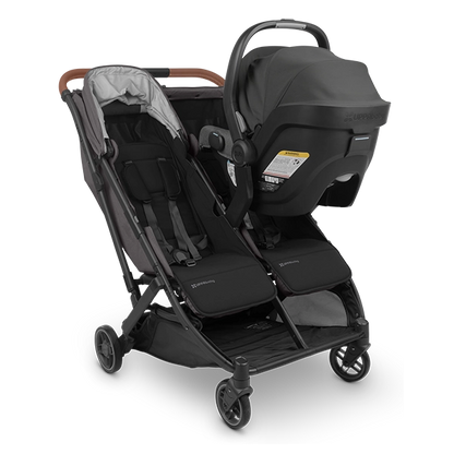 Uppababy Minu Duo Side-by-Side Compact Double Stroller in Jake with ICS