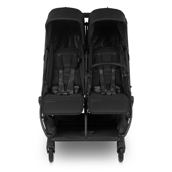 Uppababy Minu Duo Side-by-Side Compact Double Stroller in Jake Front View