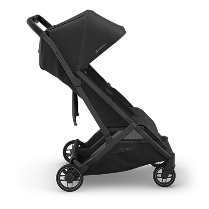 Uppababy Minu Duo Side-by-Side Compact Double Stroller in Jake Profile View