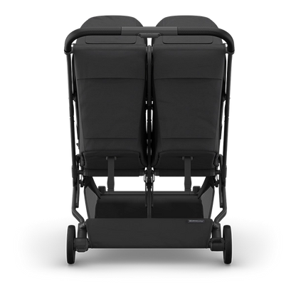 Uppababy Minu Duo Side-by-Side Compact Double Stroller in Jake Back View