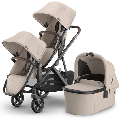 
Uppababy Vista V3 Double Stroller + Bassinet