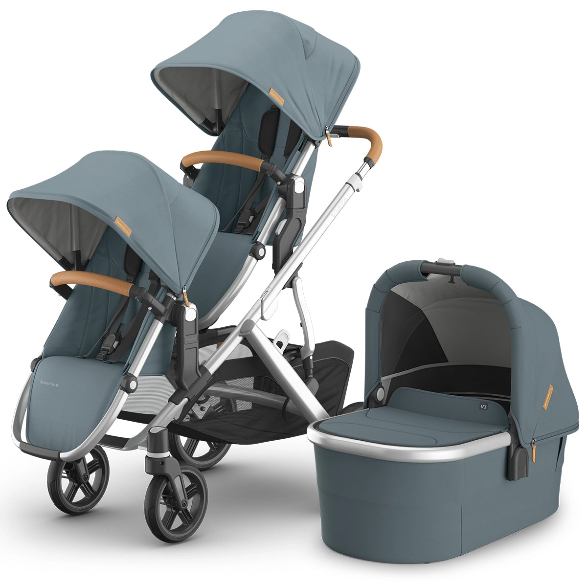 Uppababy Vista V3 Double Stroller + Bassinet