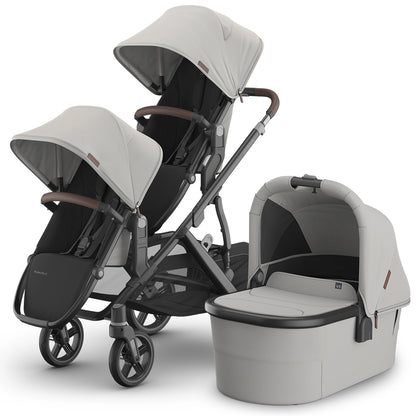 
Uppababy Vista V3 Double Stroller + Bassinet