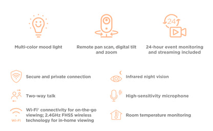 VM85 Connect 5" WiFi Video Baby Monitor