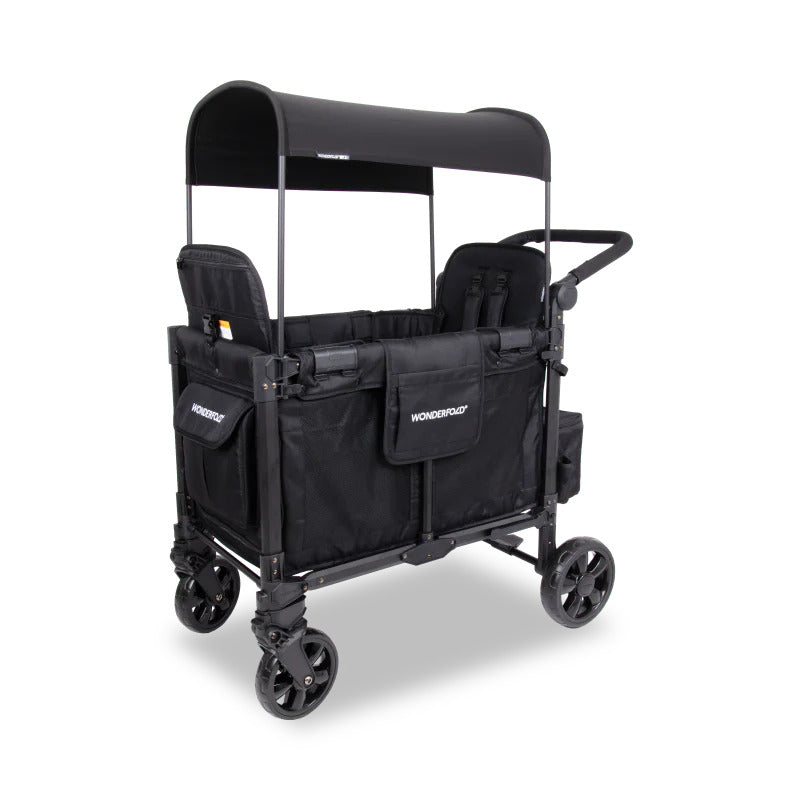 Wonderfold W2 Elite Pro Stroller Wagon - Jet Black