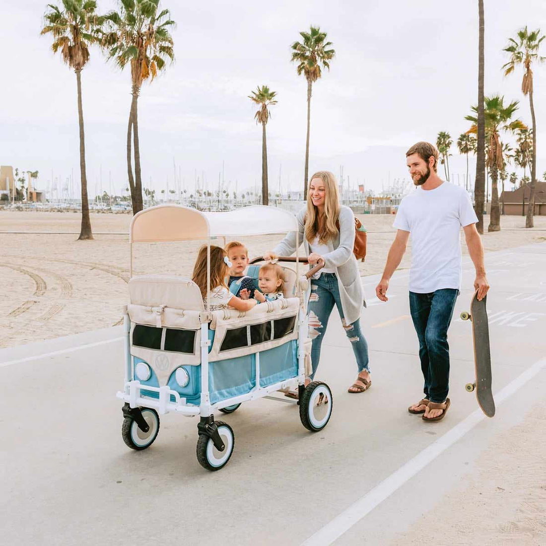 stroller wagon vw WonderFold VW4 Volkswagen Stroller Wagon Bondi Blue