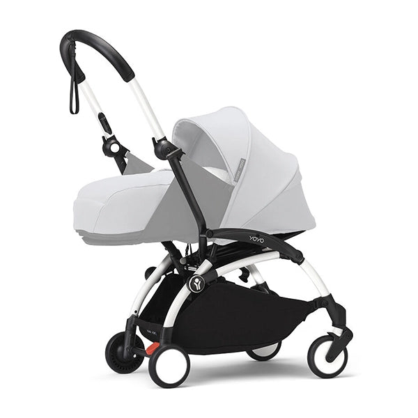 Stokke YOYO3 Stroller Frame in White with Optional YOYO Newborn Pack Sold Separately