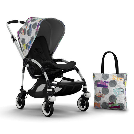 Bugaboo Bee 3 Andy Warhol Accessory Pack - Globetrotter/Dark Grey Main Image