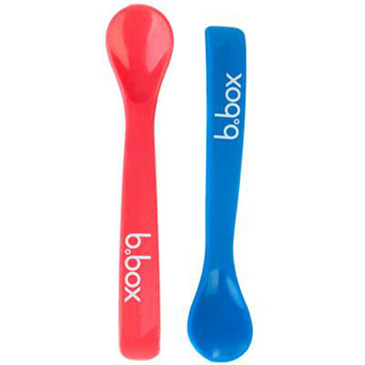B. Box Baby Spoon (Twin Pack) - Blue/Red-1