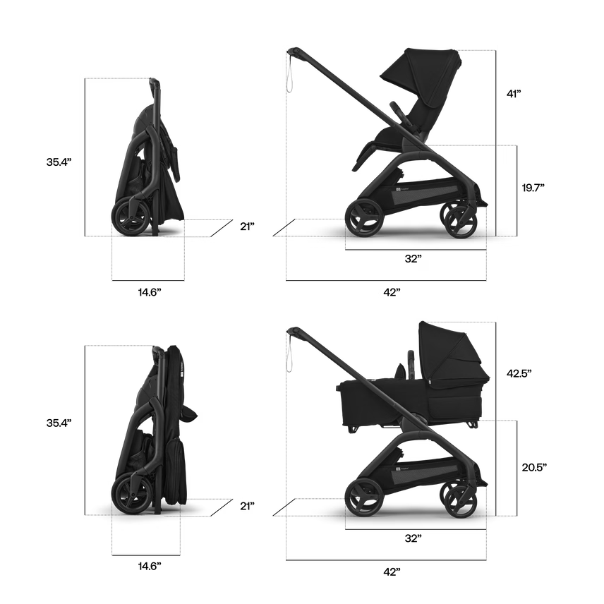 Bugaboo Dragonfly Plus 2-in-1 Stroller + Bassinet