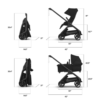 Bugaboo Dragonfly Plus 2-in-1 Stroller + Bassinet