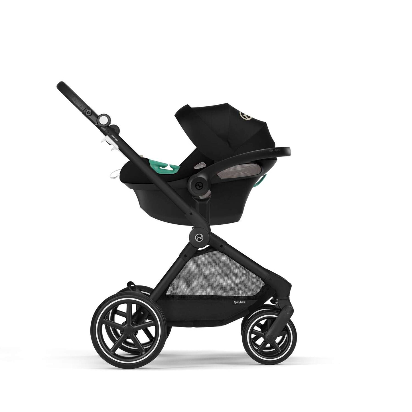 Eos Lux Stroller - Moon Black (Black Frame)