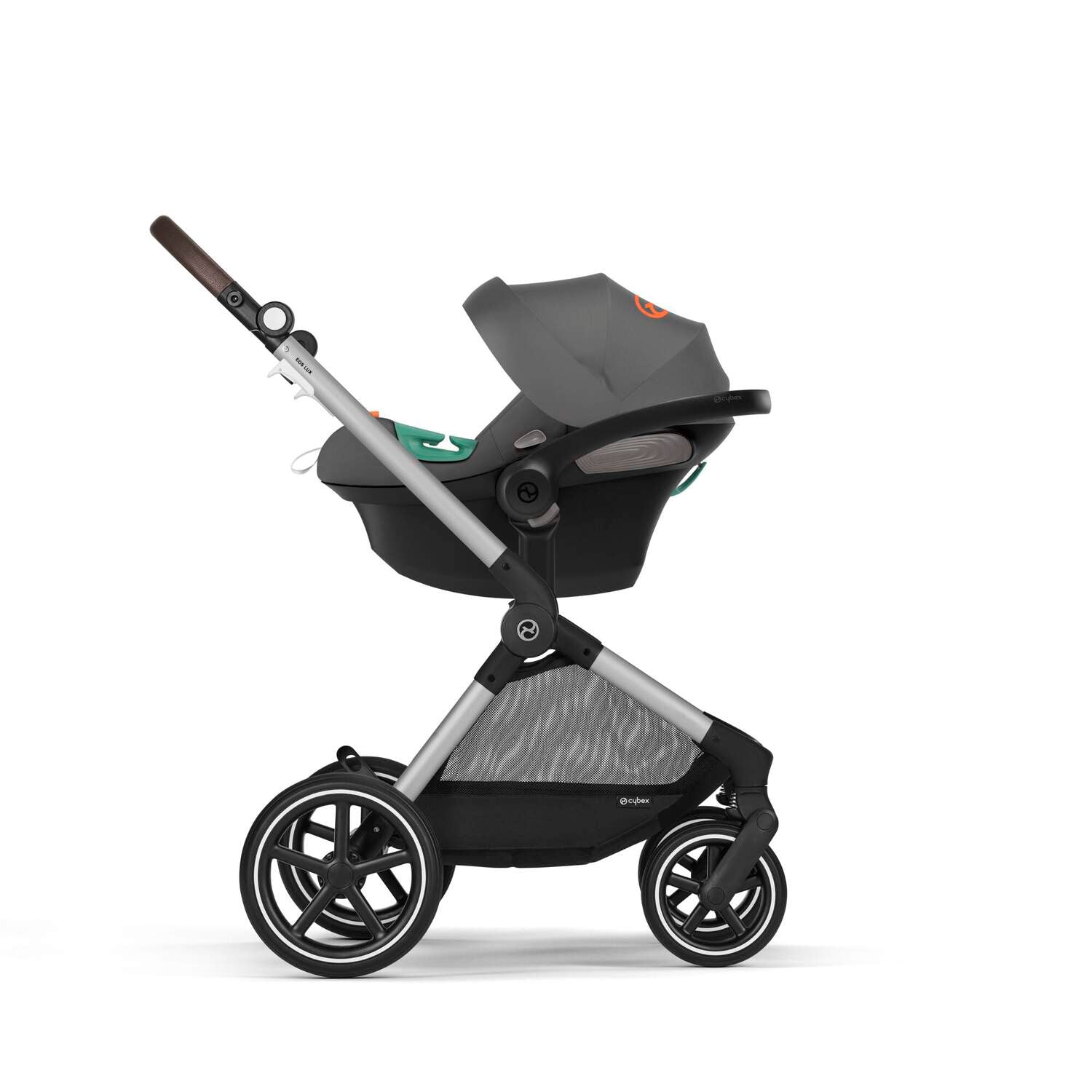 Eos Lux Stroller - Lava Grey (Silver Frame)