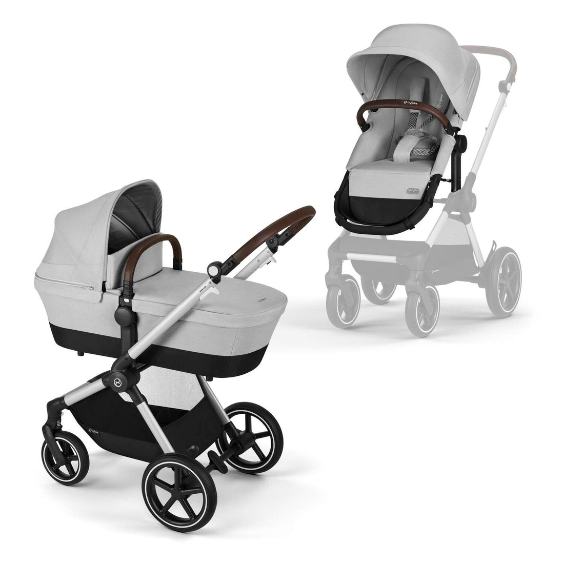 Eos Lux Stroller - Lava Grey (Silver Frame)