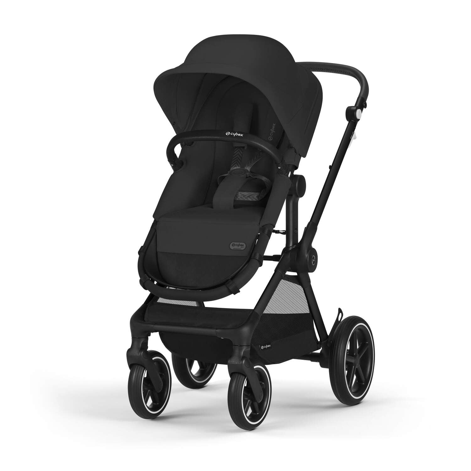 Eos Lux Stroller - Moon Black (Black Frame)
