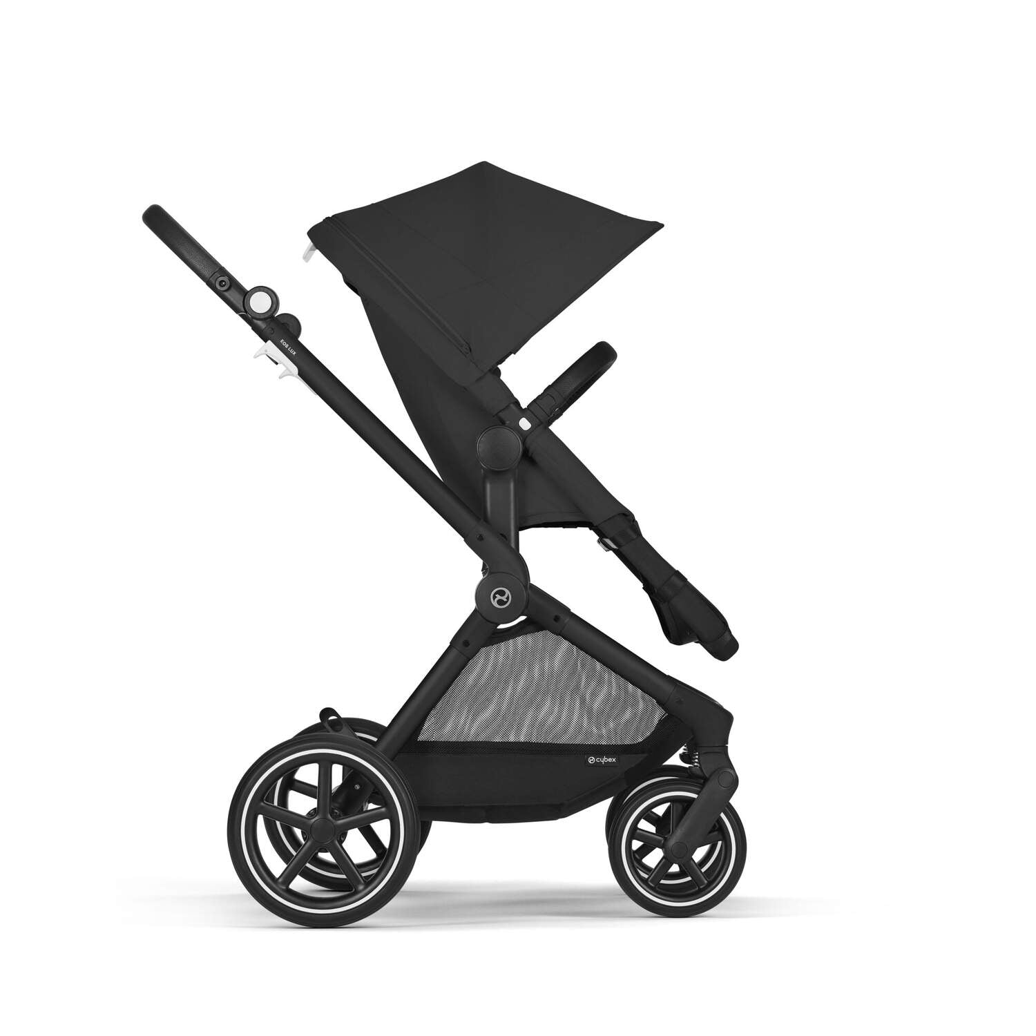 Eos Lux Stroller - Moon Black (Black Frame)