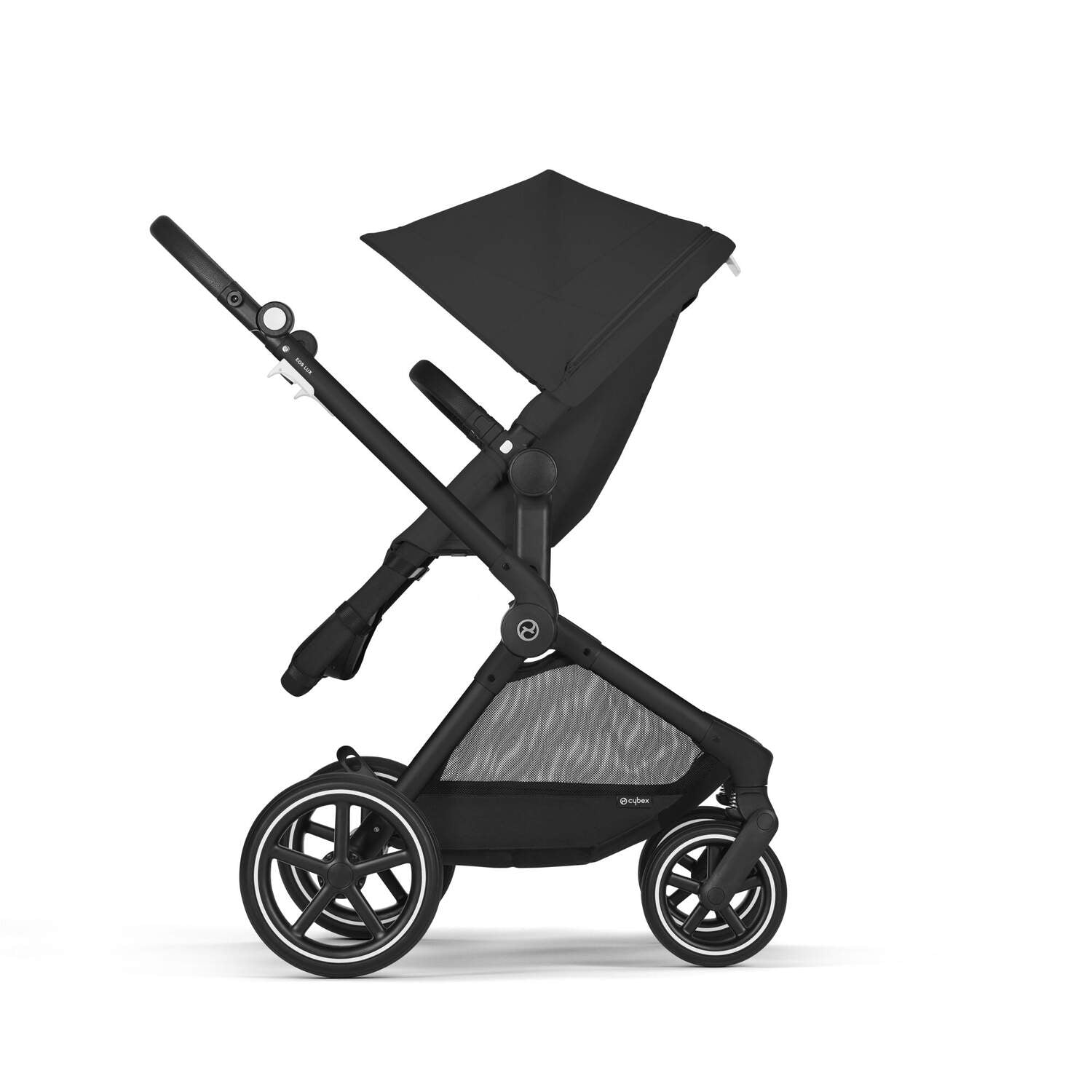 Eos Lux Stroller - Moon Black (Black Frame)