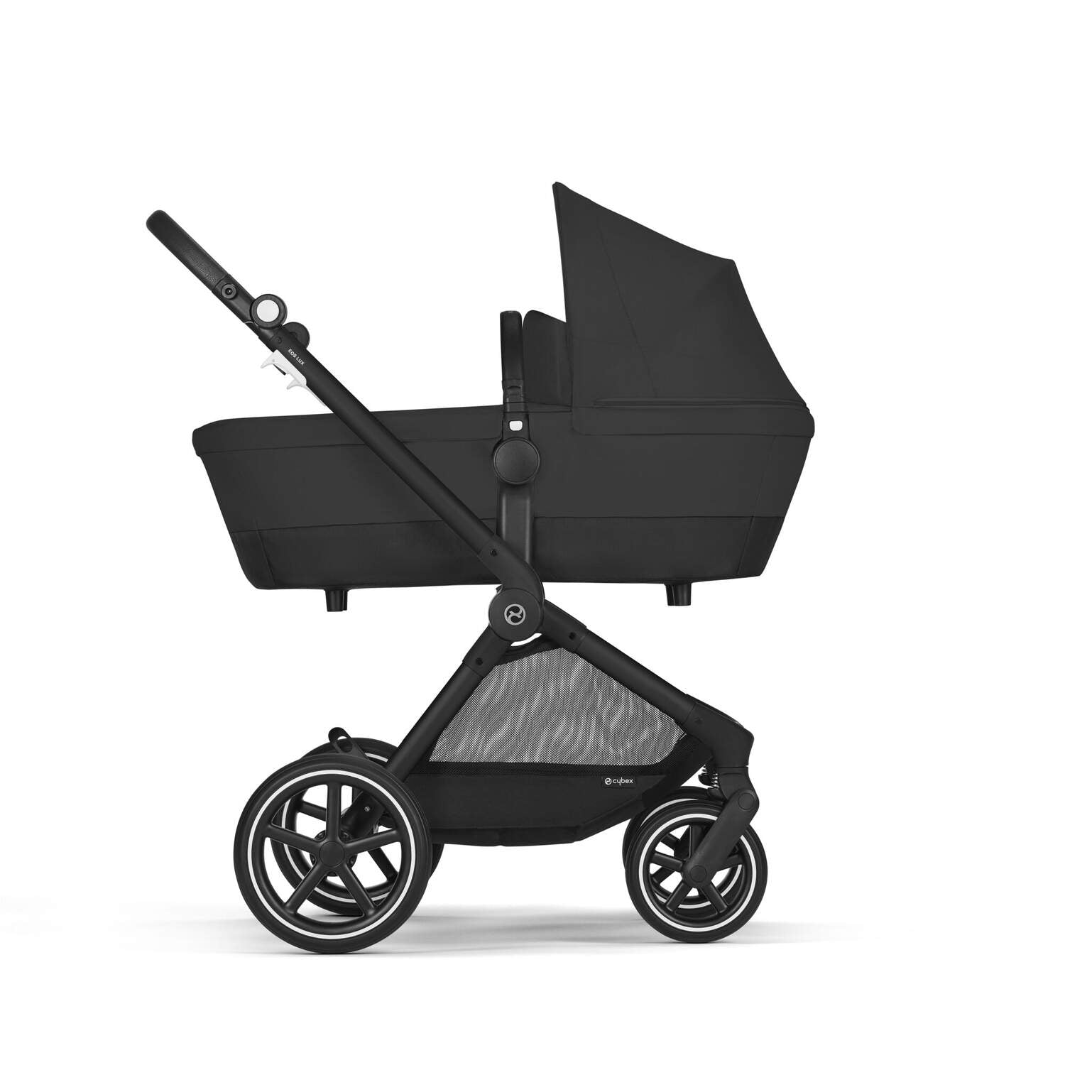 Eos Lux Stroller - Moon Black (Black Frame)