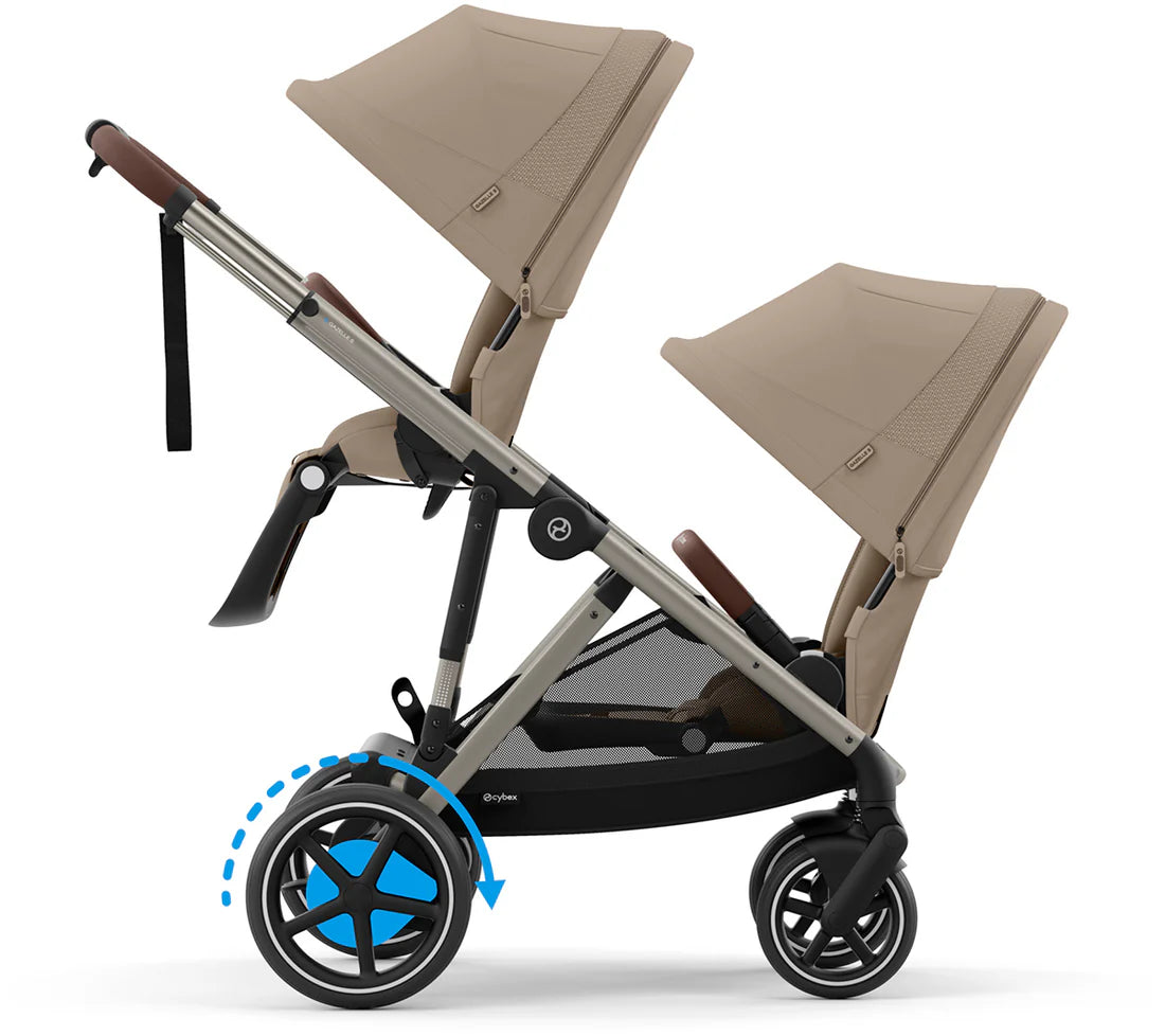 cybex frame stroller Cybex e-Gazelle Double Stroller