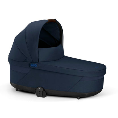 
Navy blue baby carrier on a white background